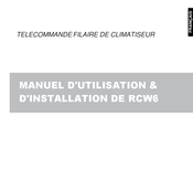 Airwell RCW6 Manuel D'utilisation Et D'installation