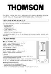 THOMSON ASR 08 T Mode D'emploi