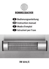 Rommelsbacher IW 604/E Mode D'emploi