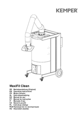 Kemper MaxiFil Clean Mode D'emploi