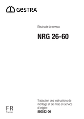 GESTRA NRG 26-60 Instructions De Montage Et De Mise En Service