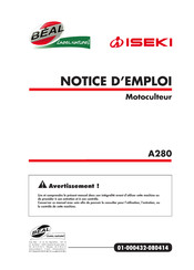 Iseki A280-2 Notice D'emploi