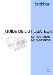 Brother MFC-6490CW Guide De L'utilisateur