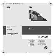 Bosch PLT 2 Notice Originale