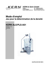 KERN&SOHN ALS-A01 Mode D'emploi