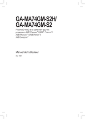 Gigabyte GA-MA74GM-S2H Manuel De L'utilisateur