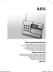 AEG DRR 4107 Mode D'emploi & Garantie