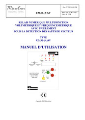 MICROENER UM30-SV Manuel D'utilisation