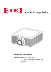 Eiki EK-812U Manuel Du Propriétaire
