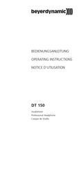 Beyerdynamic DT 150 Notice D'utilisation