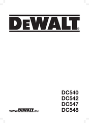 DeWalt DC547 Mode D'emploi