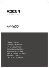 Vision AV-1600 Guide De L'utilisateur