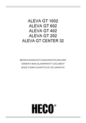 Heco ALEVA GT CENTER 32 Mode D'emploi