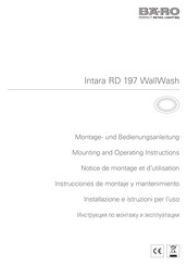 BARO Intara RD 197 WallWash Notice De Montage Et D'utilisation