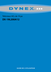 Dynex DX-19L200A12 Guide De L'utilisateur