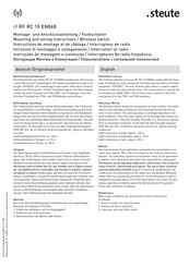 steute RF RC 10 EN868 Instructions De Montage