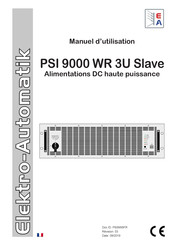 Elektro-Automatik PSI 9000 WR 3U Slave Manuel D'utilisation