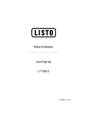 Listo LT 1000-3 Notice D'utilisation