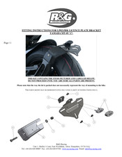 R&G LP0215BK Instructions De Montage