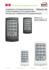 BSW SECURITY P32CL.KS Série Guide D'installation