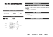 Velleman TWIN-MOTOR GEARBOX KIT Mode D'emploi