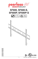 peerless-AV SMARTMOUNT SF680 Mode D'emploi