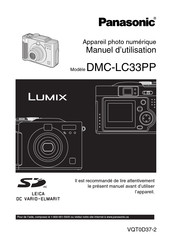 Panasonic LUMIX DMC-LC33PP Manuel D'utilisation