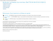Dell E2213 Guide De L'utilisateur