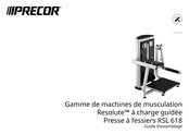 Precor Resolute RSL 618 Guide D'assemblage