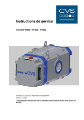 CVS VacuStar W900 Instructions De Service