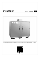 aldes EVEREST XV Notice D'installation