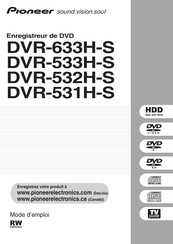 Pioneer DVR-633H-S Mode D'emploi
