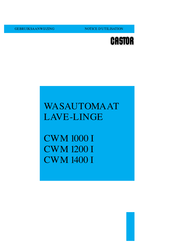 CASTOR CWM 1400 I Notice D'utilisation