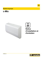 REMEHA c-Mix Notice D'installation Et D'entretien