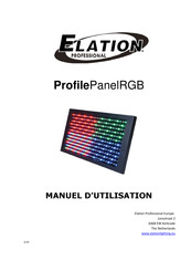 Elation Professional Profile Panel RGB Manuel D'utilisation