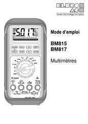 Elbro BM815 Mode D'emploi