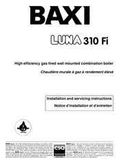 Baxi LUNA 310 Fi Notice D'installation Et D'entretien