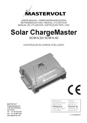 Mastervolt Solar ChargeMaster SCM-N 40 Manuel Utilisateur