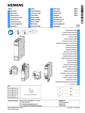 Siemens SIRIUS 3ZX1012-0RM10-2AE1 Instructions De Service Originales