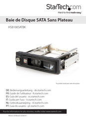 StarTech HSB100SATBK Guide De L'utilisateur