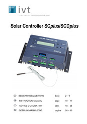 IVT SCDplus Notice D'utilisation