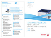 Xerox Phaser 3052 Guide D'utilisation Rapide