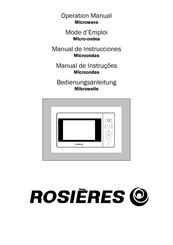 Rosieres RSK 205 RB Mode D'emploi