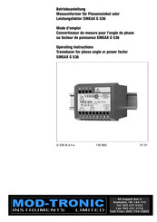 Gossen MetraWatt SINEAX G 536 Mode D'emploi