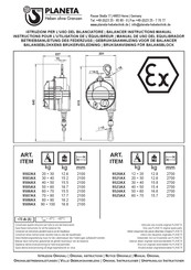 Planeta 9508AX Instructions Pour L'utilisation