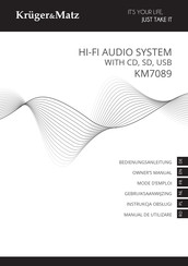 Krüger & Matz KM7089 Mode D'emploi