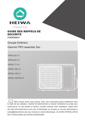 HEIWA Pro Essentiel Zen Mode D'emploi