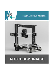 eMotion Tech PRUSA MENDEL i3 REWORK Notice De Montage