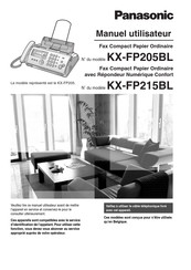 Panasonic KX-FP215BL Manuel Utilisateur