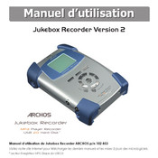 Archos Jukebox Recorder Version 2 Manuel D'utilisation